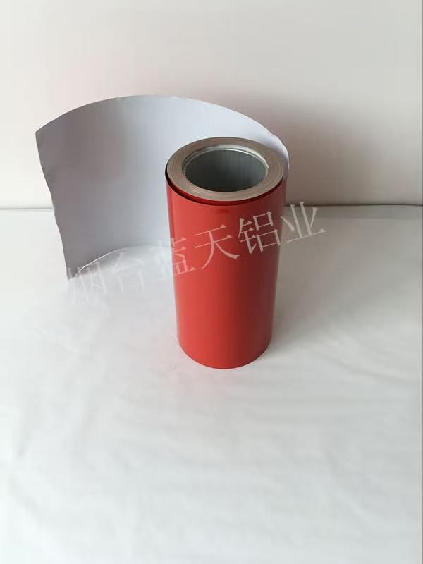 red/white coated aluminium foil roll for